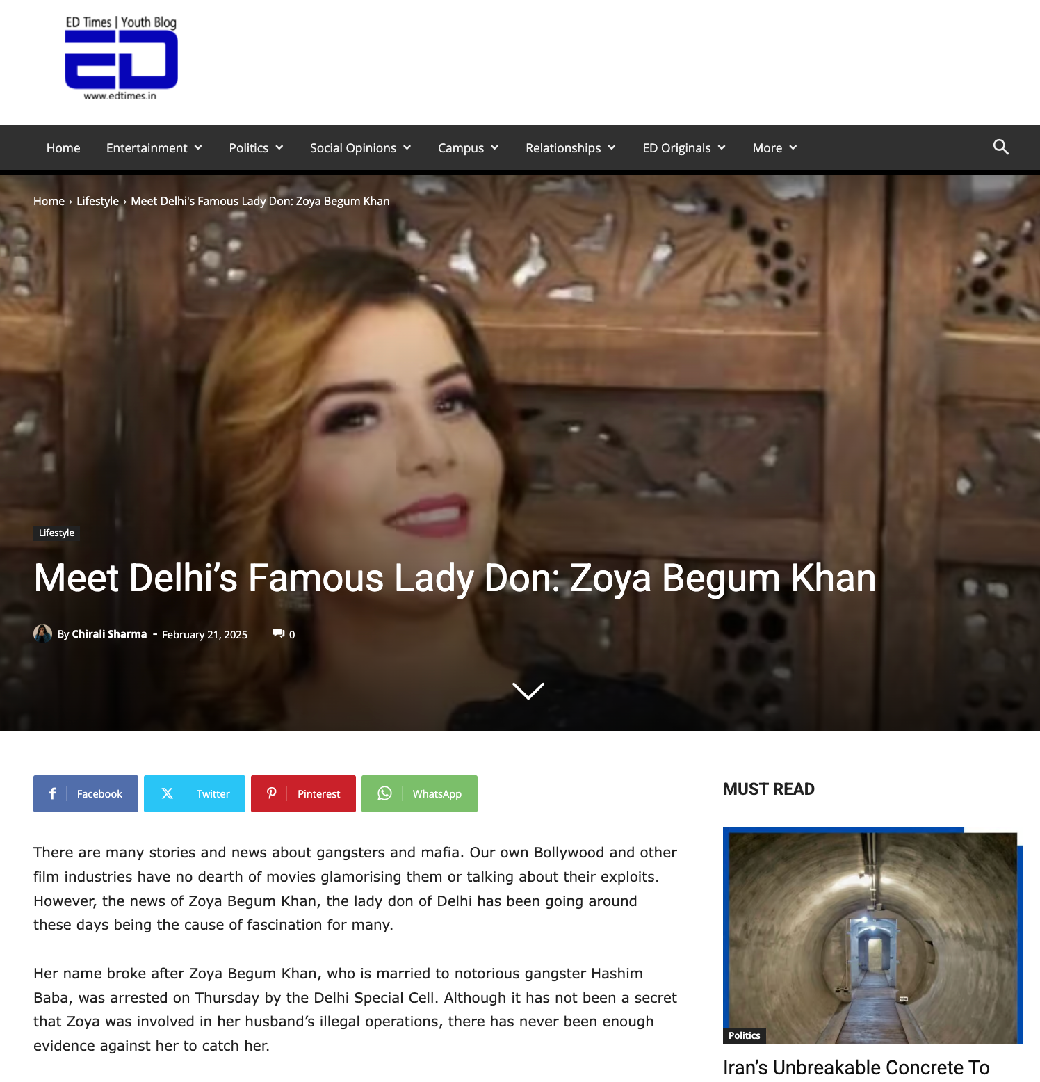 Zoya Begum Khan